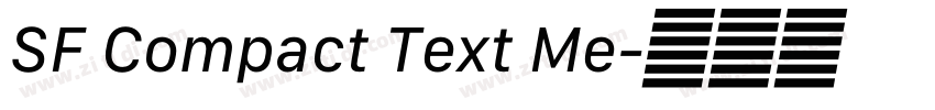 SF Compact Text Me字体转换